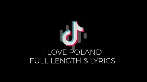 i love poland lyrics|I love Poland